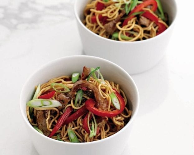 Chinese orange beef stir-fry