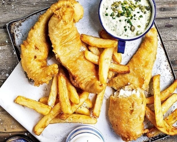 Elderflower tempura with elderflower dipping sauce
