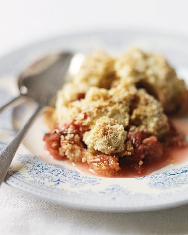 Rachel Allen’s plum and apple crumble