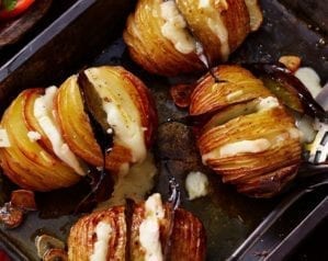 How to make hasselbacks with taleggio – video