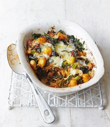 Sausage and kale gnocchi bake video