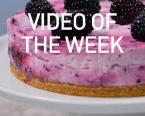 No-bake blackberry cheesecake