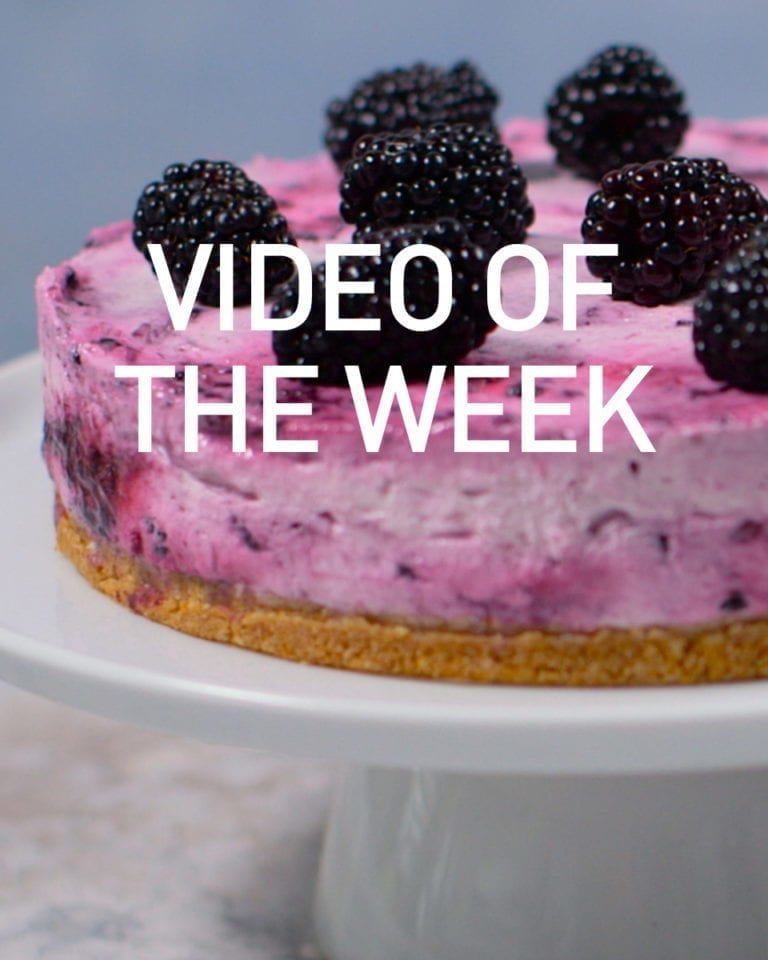 No-bake blackberry cheesecake