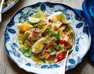 Salmon and egg kedgeree – video