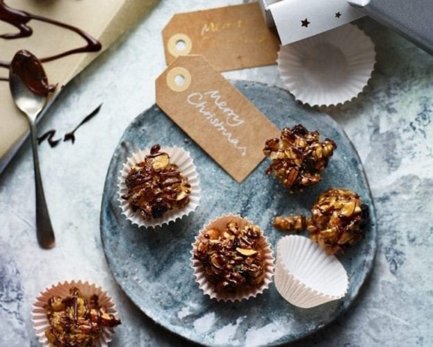 Chocolatey Christmas cake bites
