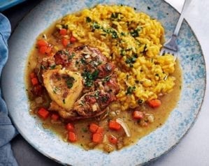 How to make osso buco with saffron risotto