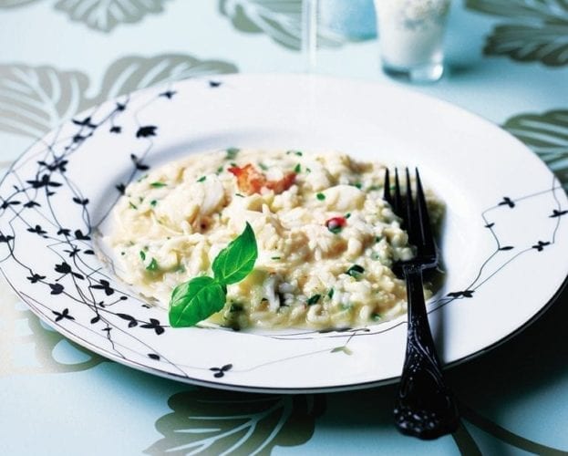 Easy crab risotto