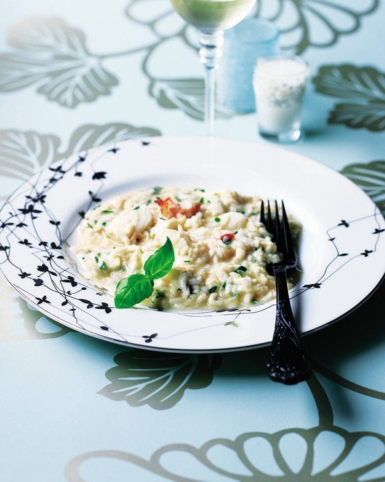 Easy crab risotto