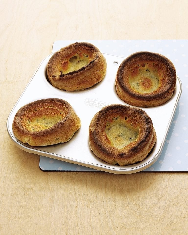 Thyme and mustard yorkshire puddings