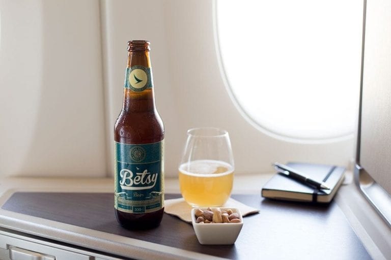 The beer brewed for 35,000ft