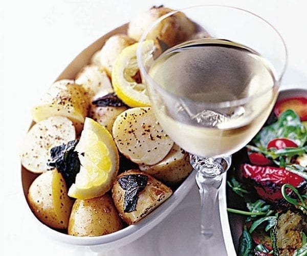 Minted new potato salad