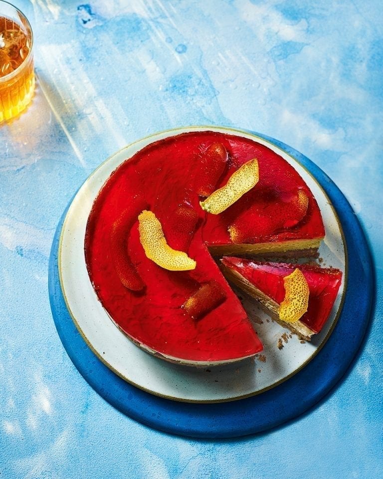 Negroni and orange cheesecake – video