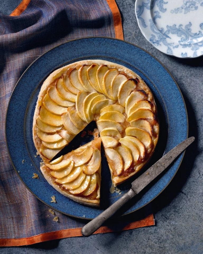 Rich Stein’s apple tart with quince purée