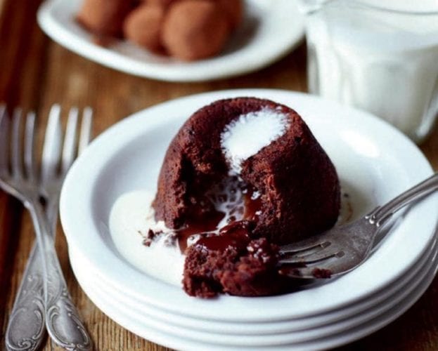 Chocolate and cherry teardrops
