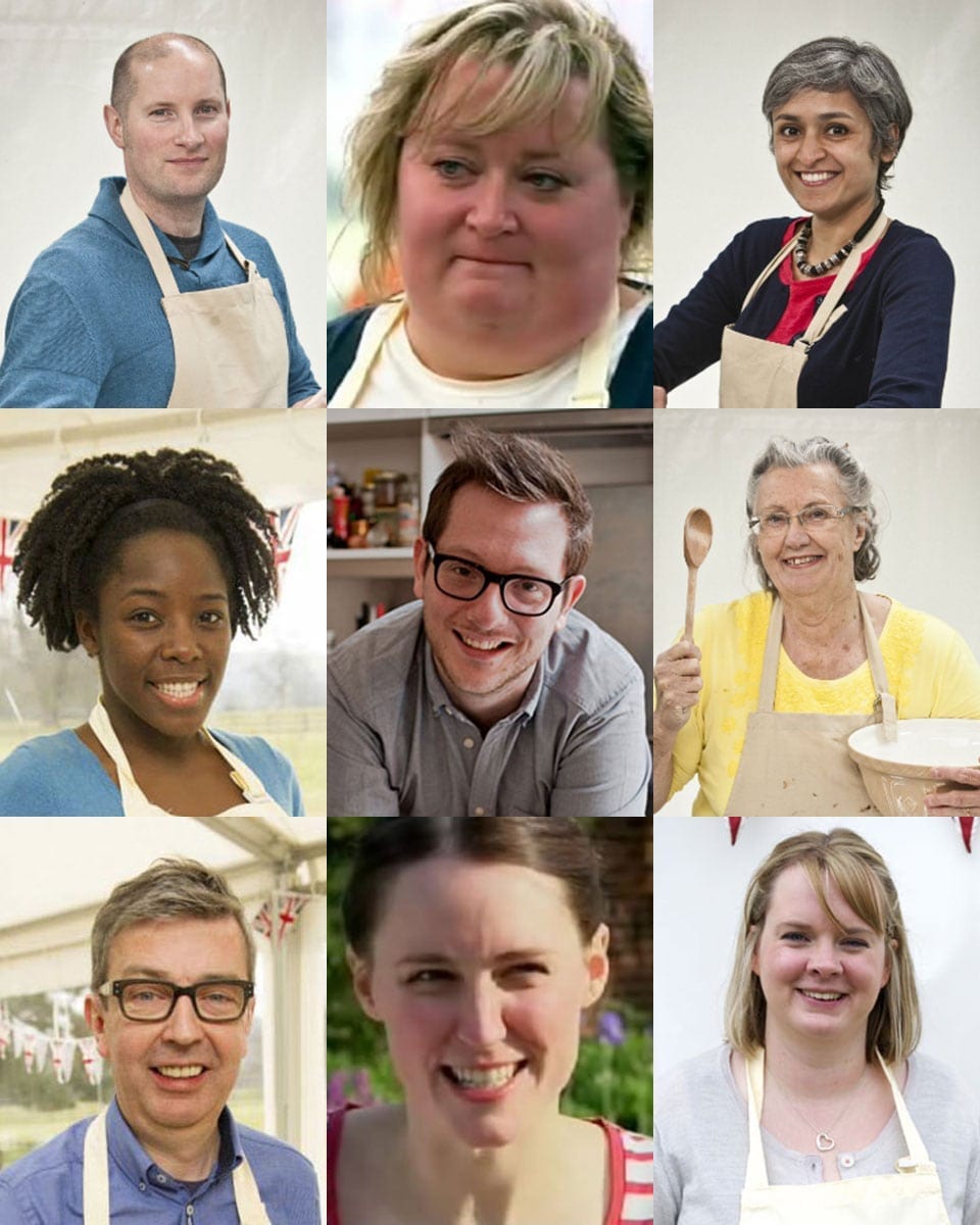 The ultimate GBBO line up delicious. magazine