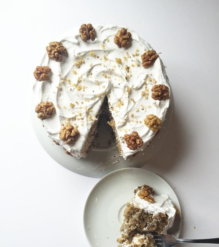 How to make Mary Berry’s frosted walnut layer cake