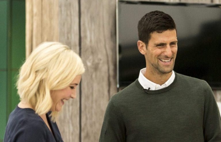 Meeting Novak Djokovic at Wimbledon