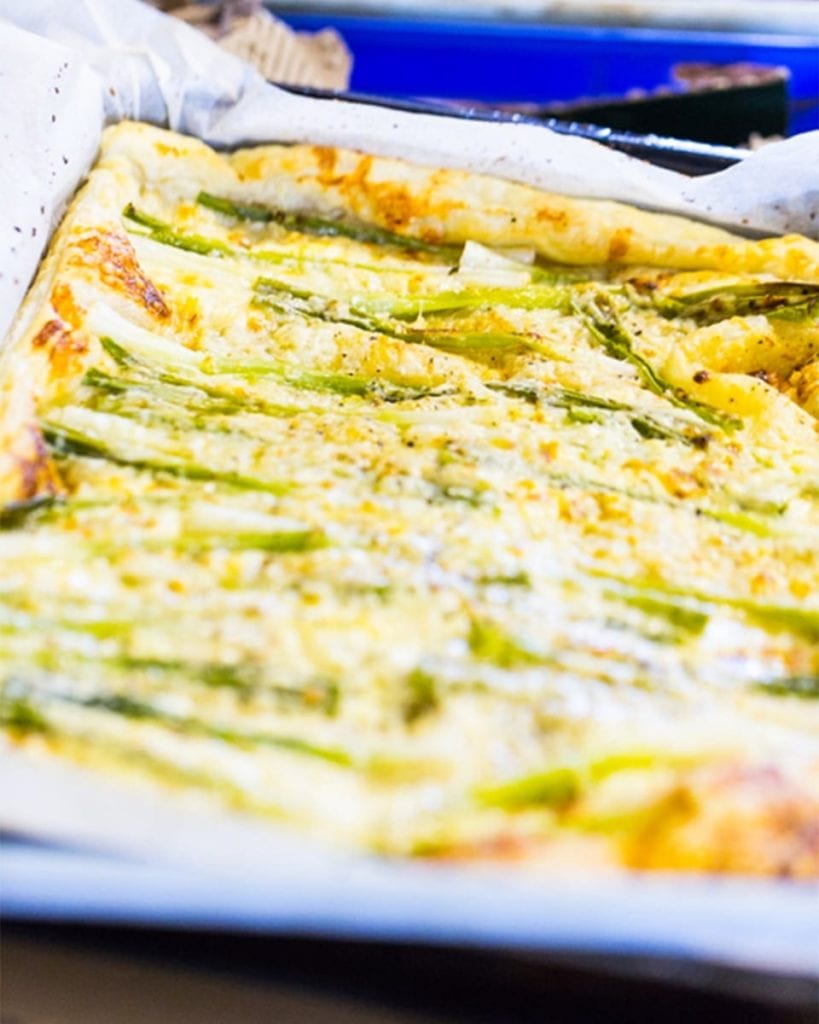 Spring onion tart