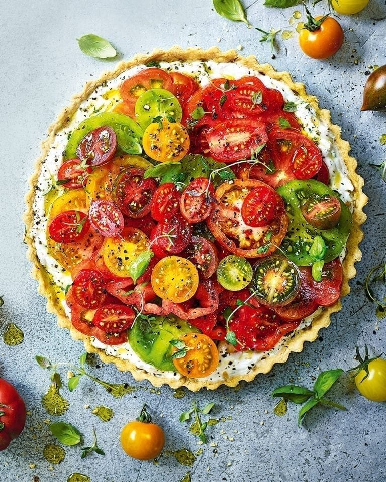 Tomato, thyme and ricotta tart – video