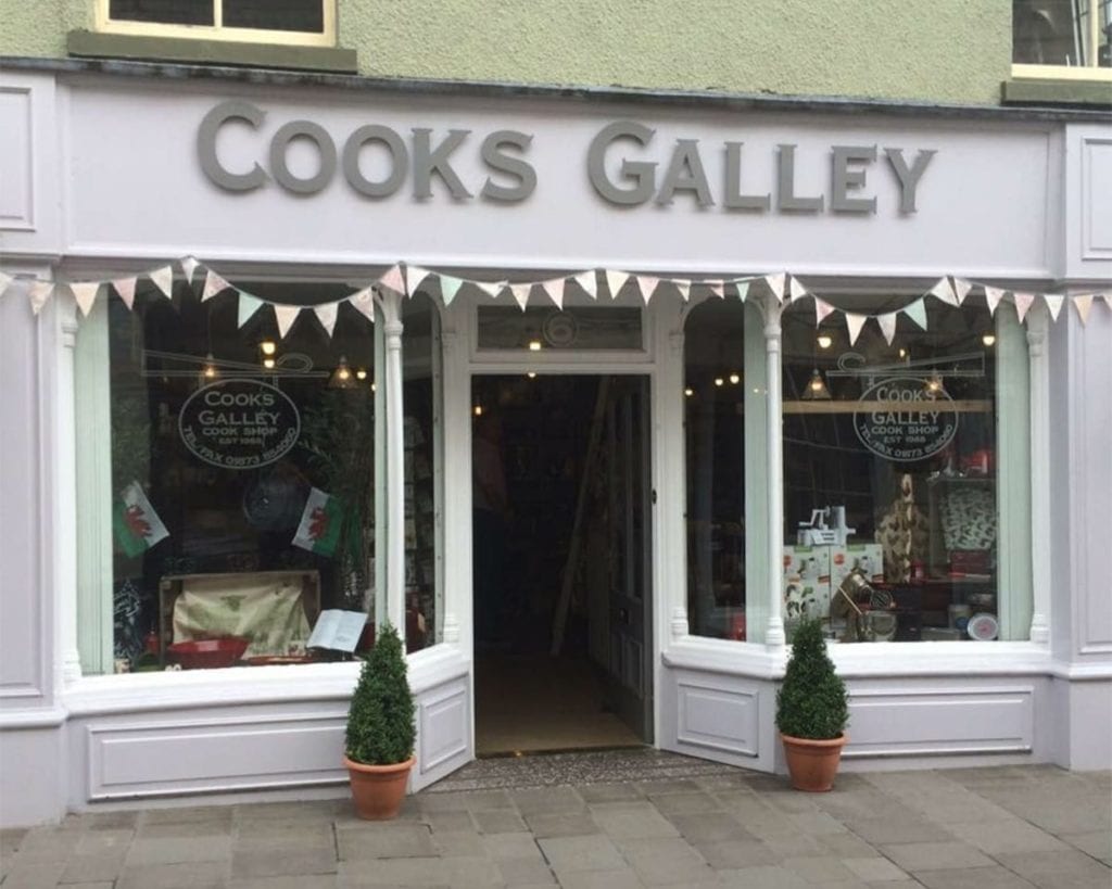 Cooks Galley exterior in Abergavenny
