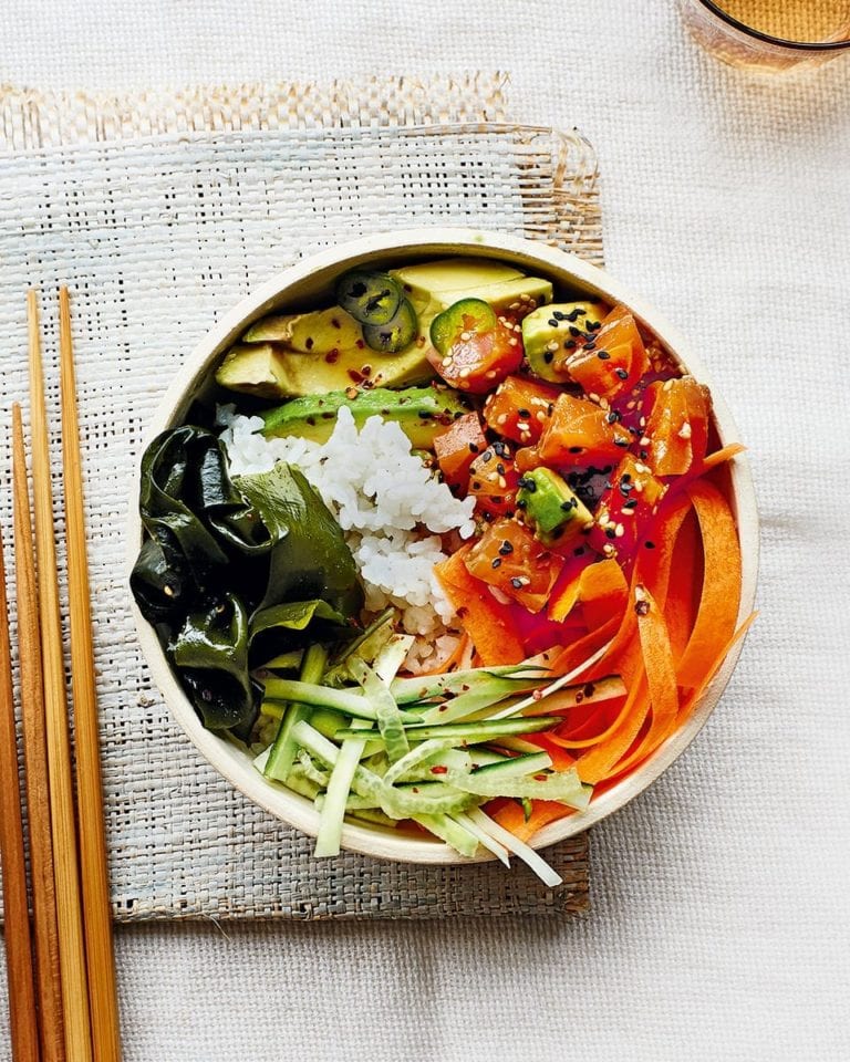 Salmon poke bowl