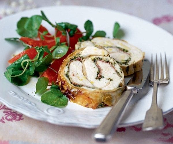 Italian-herbed roast chicken