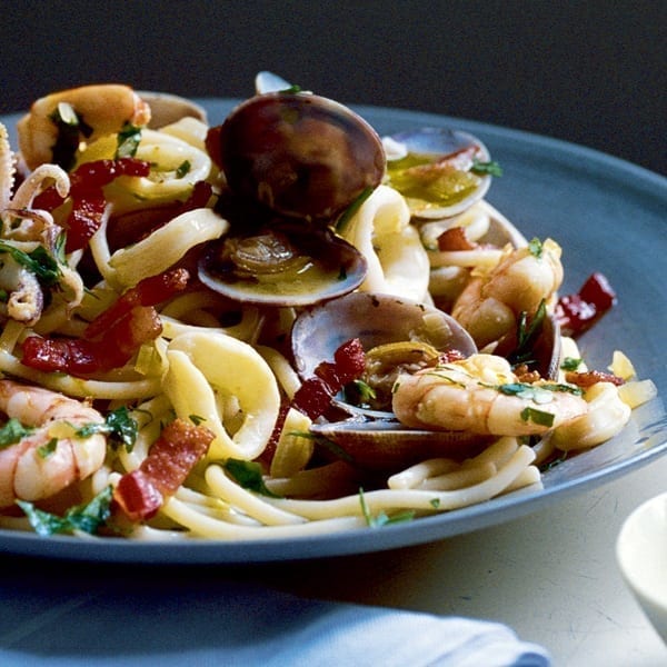 Frutti Di Mare In Sahneauce Zu Spaghetti - Rezepte Suchen