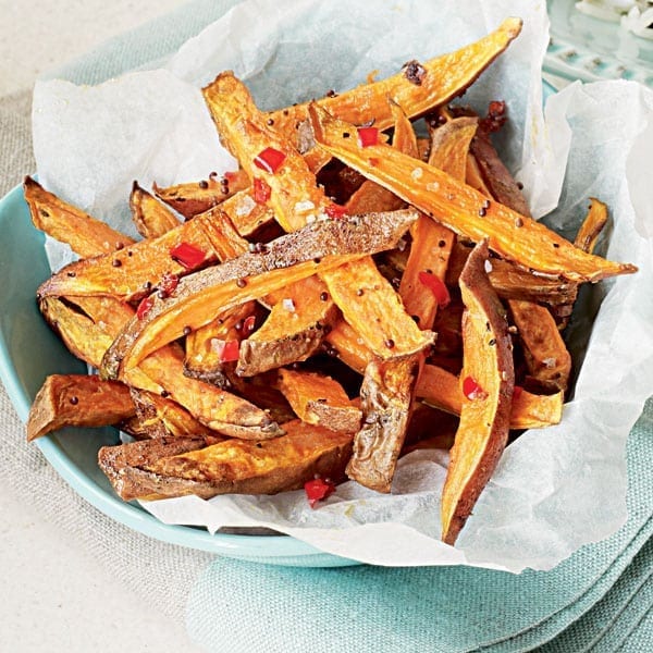 Sweet potato chilli chips