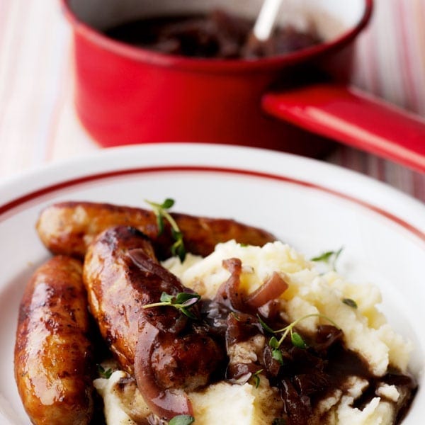 Onion gravy for sausages delicious. magazine