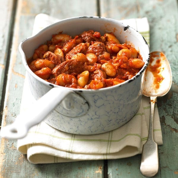 Butter bean and chorizo stew