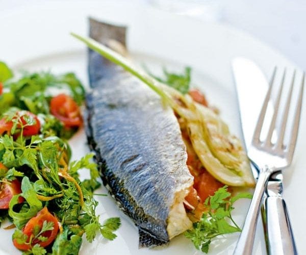 sea bass with sauce vierge