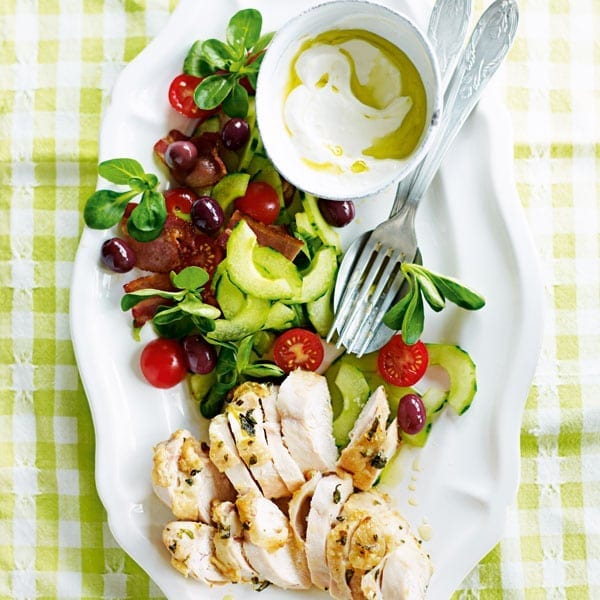 Greek chicken salad