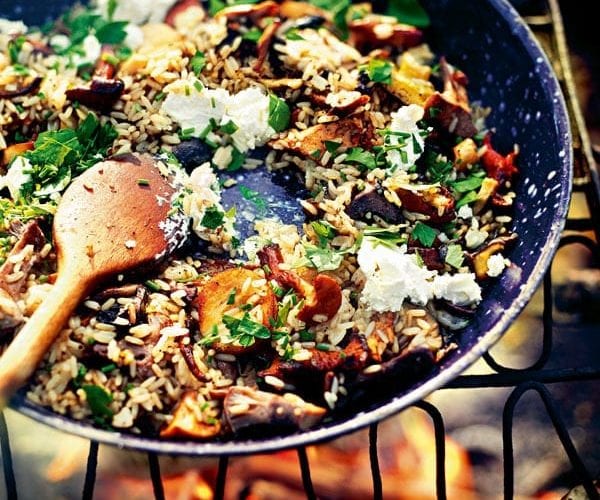 Wild rice and cranberry salad