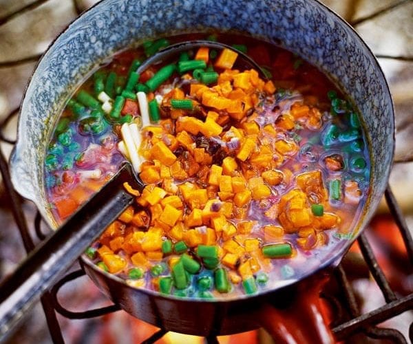 Roasted squash minestrone
