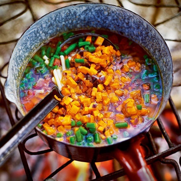 Roasted squash minestrone