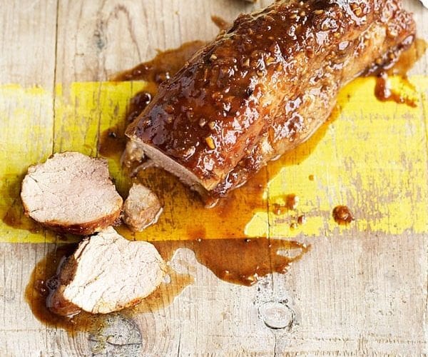 Sticky soy and hoisin pork
