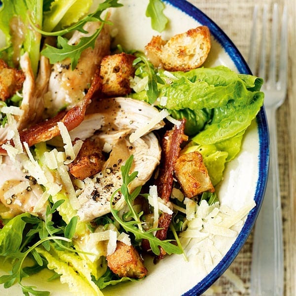 Roast chicken Caesar salad