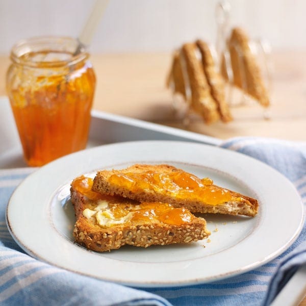 Apricot and ginger jam