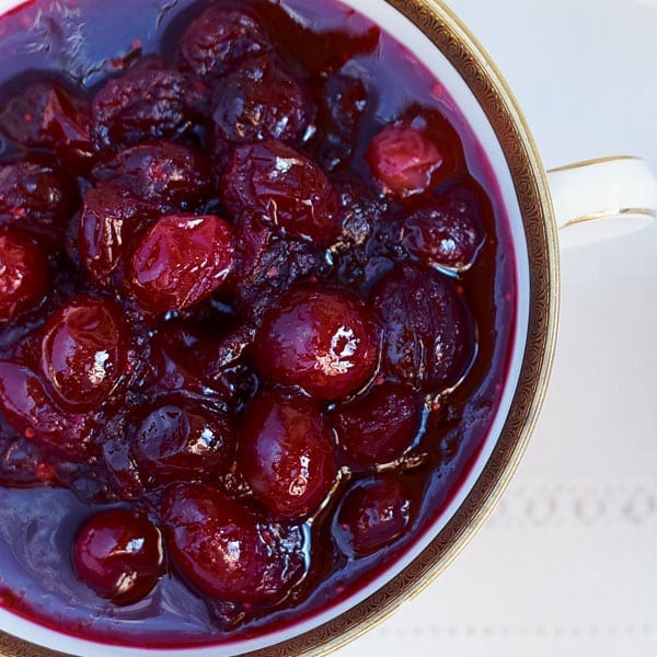 Freezable cranberry sauce