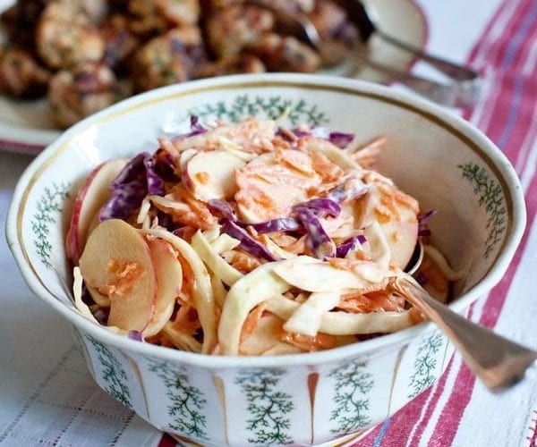 Tahini coleslaw