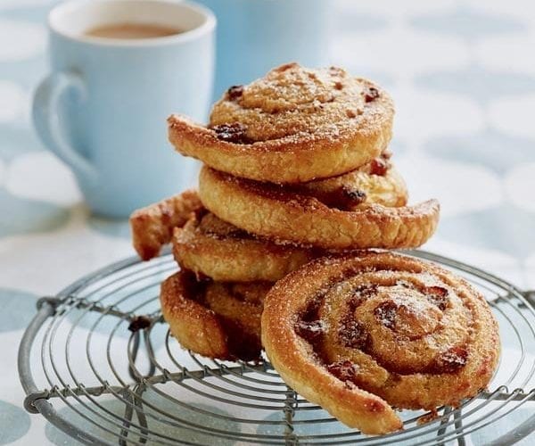 Almond and apricot Danish pastry