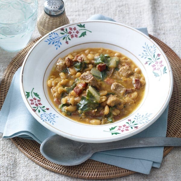 Pork and white bean fabada (stew)