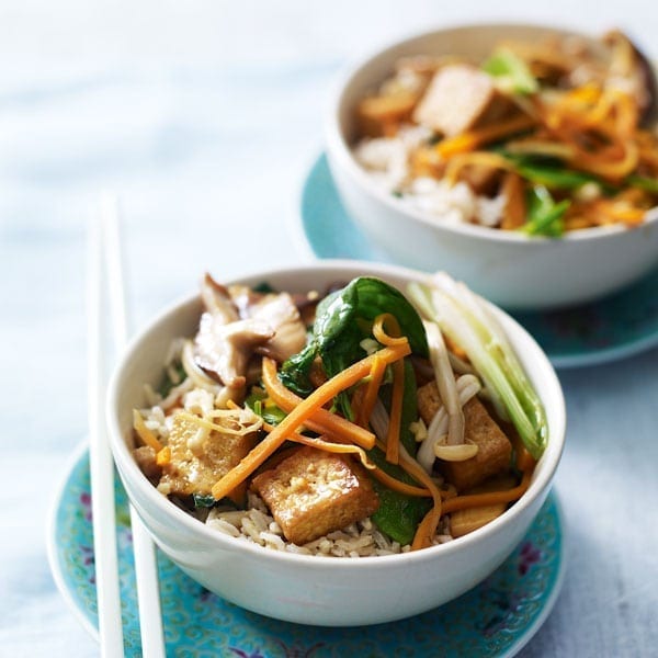 Stir-fried tofu with vegetables