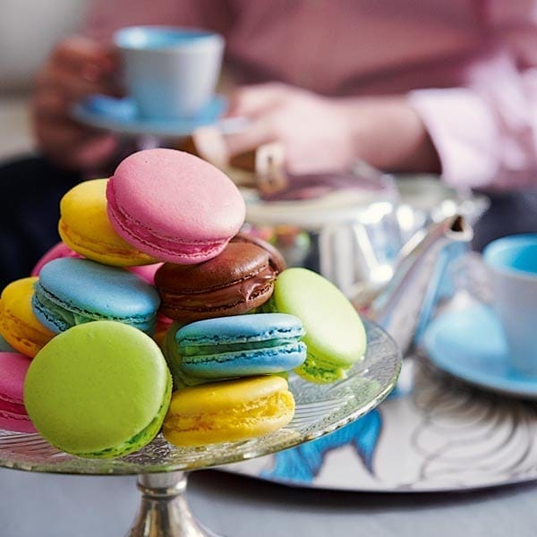 Multicoloured macarons