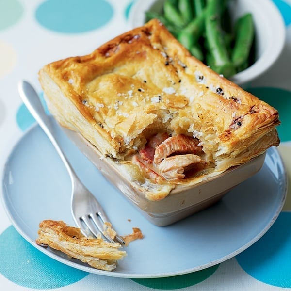 Turkey and bacon pies