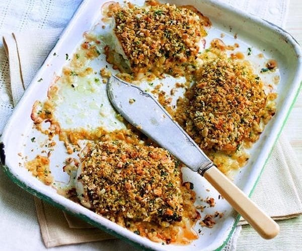 Spiced crumbed fish
