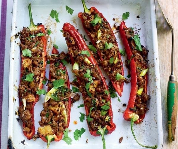 pork-stuffed peppers