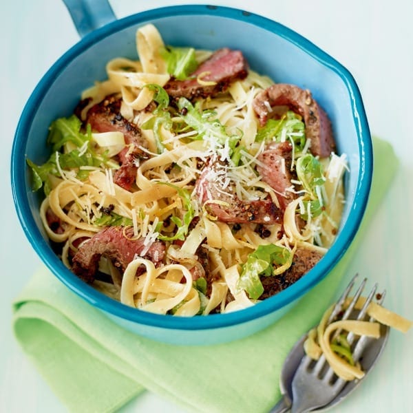 Steak tagliatelle