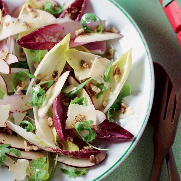 Winter apple and walnut salad