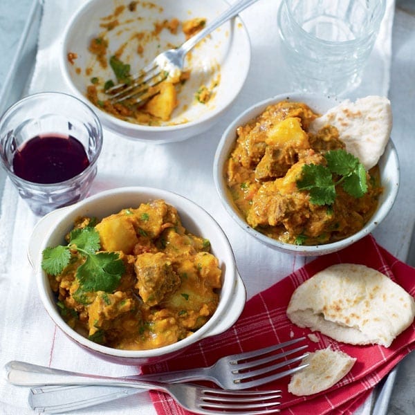 Moroccan red lentil and lamb stew